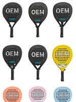 Raqueta de Tenis de Playa Profesional de Lujo, de Carbono 12k y Poliéster, Forma de Lágrima, Ligera, Portátil, Equilibrada, con Velocidad, Precisión y Absorción de Impactos