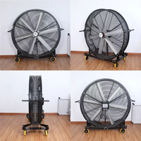 Ventilateurs mobiles industriels électriques à économie d'énergie QIXIANG, 2 m, HVS, lame réglable, acier inoxydable, OEM/ODM pour salle de sport