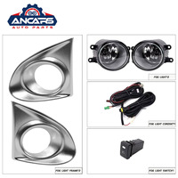 Kit de feux antibrouillard pour Toyota Corolla Axio Fielder 2012 2013 2014 2015, avec cache chromé, pièces de carrosserie automobile