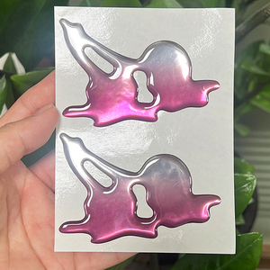Etiquetas Adhesivas Personalizadas en 3D con Resina Epoxi Transparente, Etiquetas Holográficas Resistentes al Agua con Adhesivo Fuerte para Empaquetado - Product Image 4