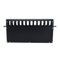 Gestion des câbles 19 pouces en métal 1U 12 ports avec boîte inférieure de stockage de 21cm de profondeur