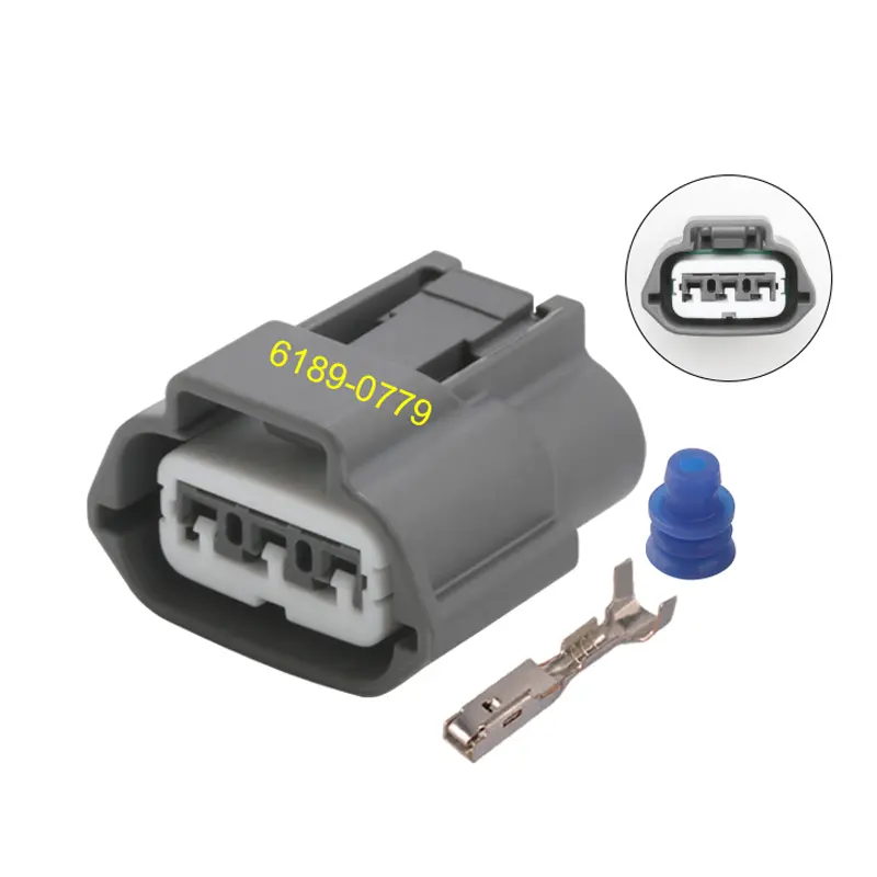 Connettore del sensore automobilistico impermeabile automobilistico a 3 Pin 6189-0779 presa della bobina di accensione