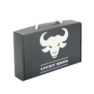 Black <b>Cardboard</b> Shipping Mystery Gift Wig Candle Custom Mailer Box Paper <b>Boxes</b> with logo - Product Image 1