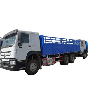 HOWO 6X4 50-тонная тележка для забора, полная боковая стеновая доска, поворотный замок, контейнер CKD SKD, грузовик с тяговым прицепом, грузовой автомобиль