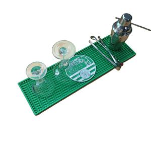 Branded Silicone PVC <b>Pub</b> Mat Rubber Beer Spill Pad Bar Runner Drip Tray Non Slip Service Mat <b>Table</b> Pad Coaster Placemat - Product Image 6