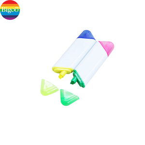 Đôi đã kết thúc <span class=keywords><strong>Highlighter</strong></span> bút 2 trong 1 màu sắc văn phòng phẩm đánh dấu tùy chỉnh với nắp rõ ràng cho văn phòng và trường học quảng cáo - Product Image 4