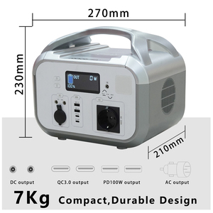 Generador Solar de Respaldo con Batería LiFePO4 de 134 Wh para Acampar al Aire Libre, Tomas de Corriente CA de 600 W, Recarga del 80% <span class=keywords><strong>en</strong></span> 30 Minutos, Linterna de Respaldo LFP - Product Image 4