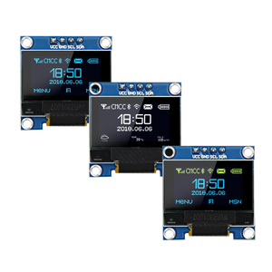 0.96 inch <span class=keywords><strong>OLED</strong></span> hiển thị ssd1306 trình điều khiển 128*64 Độ phân giải SPI IIC giao diện <span class=keywords><strong>OLED</strong></span> mô-đun với màu trắng xanh vàng và màu xanh - Product Image 1