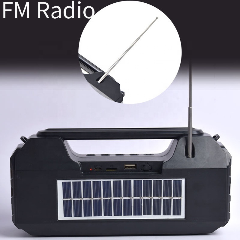 200Hours TWS Outdoor Solar Powered Wireless Solar Charging Bluetooth Speaker FM Radio LED Flashlight Solar bluetooth Speaker · image 3