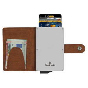 Cartera Delgada de 6 Pulgadas con Protección RFID Antirrobo, Tarjetero, Porta Tarjetas de Visita, Clip para Billetes, de PU y Nailon - Product Image 1