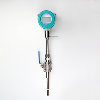 Débitmètre industriel de gaz thermique et d'oxygène à insertion par bride, sortie 4-20 mA, en acier inoxydable 304, pour débitmètres d'air comprimé