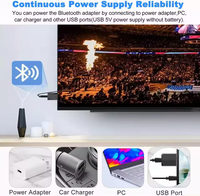 ZF-169S Plug Play Mini adaptateur audio 4-en-1 Adaptateur AUX sans fil 3.5mm pour haut-parleurs de casque TV PC