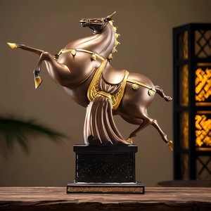 The Charger Don Horse Articles de décoration, Ornement pour salon, Céramique artisanale créative pour la maison et le bureau - Product Image 4