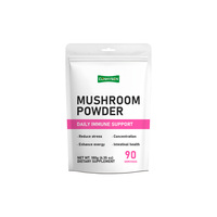 Poudre de champignons personnalisée OEM avec mélange d'extrait de corps fruiteur de champignons, améliore la clarté et la mémoire, complément alimentaire