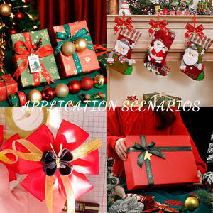 Vente chaude Noël Noeud Papillon Décoration Guirlande <span class=keywords><strong>De</strong></span> Noël Grande Taille et Mini Noeud Papillon pour Festival Party Décoratif Prop - Product Image 4