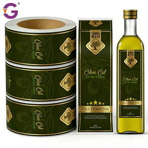 Etiquetas Adhesivas Personalizadas con Logotipo, Resistentes al Aceite y al Agua, para Decoración de Botellas de Aceite, Etiquetas Adhesivas para Embalaje - Product Image 1