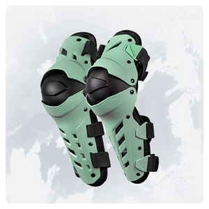 Cuối cùng bền PVC vỏ cứng xe máy bánh Ergonomic cong bảo vệ ống chân và đầu gối Pad bảo vệ cưỡi bánh cho mùa xuân - Product Image 1