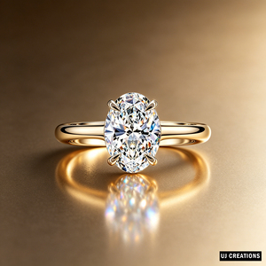 Anillo de Compromiso Solitario con Diamante Clásico de Corte Brillante Redondo para Mujer, Oro Sólido de 18K, Engaste de Puntas, Joyería Fina - Product Image 4