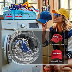 <span class=keywords><strong>Cage</strong></span> à laver les casquettes de baseball en métal robuste, compatible lave-vaisselle, durable, protectrice, protège les casquettes de baseball de manière sûre des dommages - Product Image 2