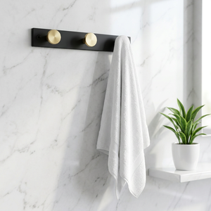 AK Brass 3 <b>Hook</b> Brass Finish Metal Wall Hanger <b>Decorative</b> Clothes <b>Coat</b> <b>Hook</b> Covered Hanger Home Decor - Product Image 3
