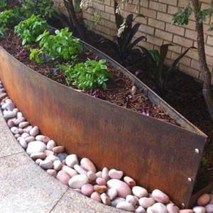 Table de Patio d'Extérieur en Acier Corten Créatif et Moderne, Décoration Irrégulière, Bordure de Paysage, Ornements de Jardin - Product Image 6