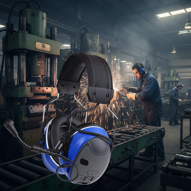 OEM Electronic Noise Cancelling Headphones Hearing Protection Headset for Aviation Noise Cancellation Earmuffs for Industrial