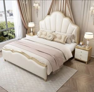 Cabecero de terciopelo de cuero Bett de fábrica, plataforma de almacenamiento de elevación de gas otomana tapizada, <span class=keywords><strong>cama</strong></span> para dormir y <span class=keywords><strong>cama</strong></span> con marco de madera maciza - Product Image 2