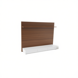 Modern Minimalist <b>Tv</b> Cabinet With Storage Wood Grain Finish Floor <b>Mount</b> Living Room Furniture - Product Image 1