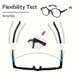 Gafas Redondas TR90 de Moda 2025 con Logotipo Personalizado, Gafas con Filtro de Luz Azul para Niños y Niñas, Monturas de Gafas Coloridas en Rosa - Product Image 4