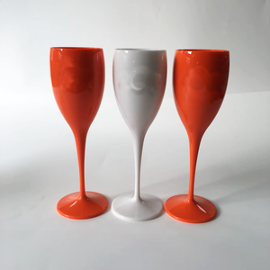 175 मिलीलीटर व्यक्तिगत उच्च गुणवत्ता वाले कस्टम लोगो सफेद शैंपेन प्लास्टिक फ्लुट वाइन ग्लास - Product Image 6