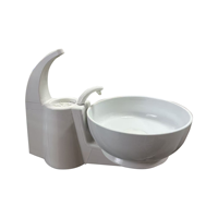 Accessoires dentaires Chaise de traitement complète Siège de rinçage à eau Siège de crachoir en céramique rotatif Plateau d'eau pour rince-bouche