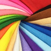 Feuille de tissu en feutre acrylique doux couleurs assorties imperméable 100% Polyester bricolage artisanat couture carrés non tissé Patchwork Pack