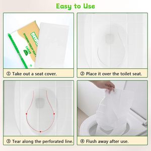 <strong>Toilet</strong> <strong>Seat</strong> Cover Disposable Flushable Travel <strong>Toilet</strong> <strong>Seat</strong> Covers for Adults Kids Flushable <strong>Toilet</strong> Paper Cover for <strong>Potty</strong> <strong>Training</strong> - Product Image 6