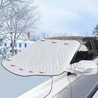 Couverture de pare-brise de voiture pliable, pare-soleil argenté, avant,  arrière, fenêtre de nuit, hiver