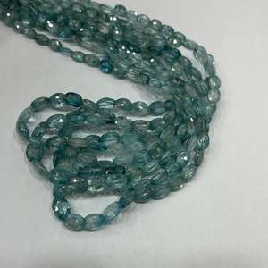 ลูกปัดเพชรเซอร์คอนทรงหยดน้ำสีฟ้าธรรมชาติ - Product Image 6