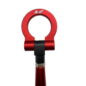 Barre de remorquage rouge - Crochet de remorquage pour voiture, aluminium rouge Simoni Racing - Product Image 5