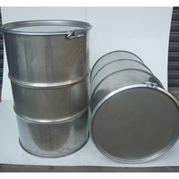 Qualité supérieure 55 gallons 200L tête ouverte En Acier Inoxydable Baril En Acier
