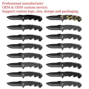 Cuchillo de Bolsillo Táctico Plegable de Acero Inoxidable Personalizado, Venta al Por Mayor, con Mango de Aluminio Oxidado - Product Image 3
