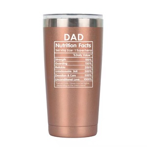 Custom Double Wall Regular Tumbler Metal Cup 20oz Powder Coated Stainless Steel Beer Coffee Camping Travel Mug With Lid - Product Image 5