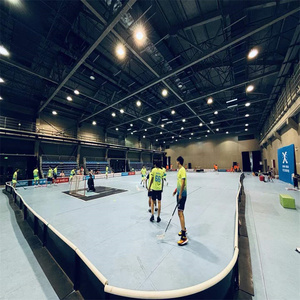 Prix d'usine, résistant aux chocs, produits phares, panneaux de patinoire de floorball <span class=keywords><strong>en</strong></span> <span class=keywords><strong>plastique</strong></span> PP blanc, résistants aux chocs, 20*40m, 10X20M - Product Image 5