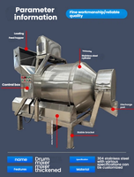 Mélangeur de type tambour de grande capacité 3000L pour ligne de mélange de poudres, d'épices, de granulés et de fruits lyophilisés pour usine alimentaire