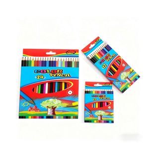 Cjx854 Juego de Lápices de Colores de Madera de 12 Colores de Alta Calidad de Marca OEM Personalizada con Logotipo para Niños, Uso Escolar, para Regalo, Pintura - Product Image 1