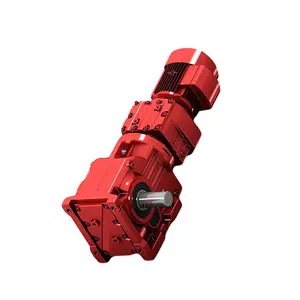 Professional manufacturer K series bevel gear reducer transmission helical gearbox with electric motor