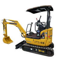 Excavatrice hydraulique Komatsu PC18MR d'occasion en bon état, mini-excavatrice Komatsu de 1,8 tonne PC18MR PC20MR
