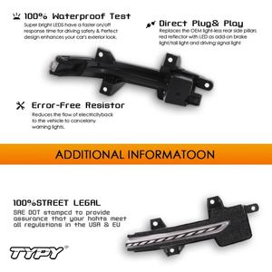 Clignotant latéral à eau courante TYPY, rétroviseur latéral, clignotant dynamique LED pour Honda Accord/Civic/Integra/Inspire 18-22 - Product Image 2