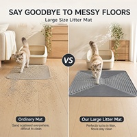Tapis pour animaux de compagnie en silicone extra-large, écologique, facile à nettoyer, imperméable, résistant à la saleté, anti-fuite et anti-éclaboussures – Meilleure vente
