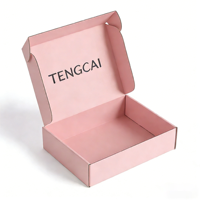 Boîte d'expédition pour petites entreprises, faible MOQ, logo personnalisé en relief, emballage cadeau rose recyclable pour crème pour le visage et crème pour les yeux