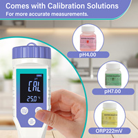 Stylo de test d'eau multi-paramètres de haute précision 7 en 1 PH/ORP/EC/TDS/hydrogène/sel/compteur de température pour laboratoire et usage domestique