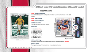 20 Scatole All'ingrosso 2026 Topps Serie 1 Carte da Collezione Baseball Hobby Regalo per Bambini Blind Box Gioco di Carte Collezionabili - Product Image 4
