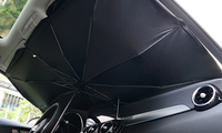 Parasol de voiture pliable promotionnel personnalisé en gros avec revêtement argenté anti-UV et impression de logo